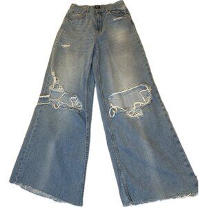 Urban Outfitters BDG skater Baggy Distressed wide leg Jeans Skater 28x30
